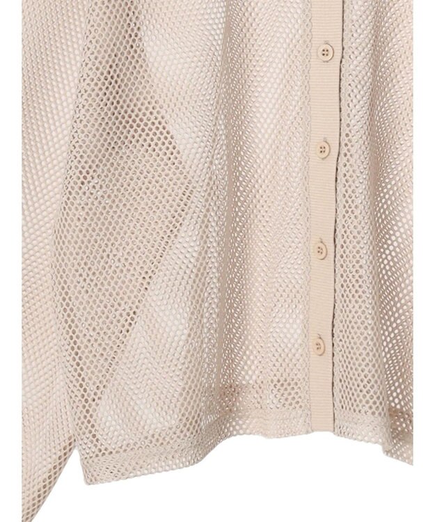 Green Parks ・ＥＬＥＮＣＡＲＥ　ＤＵＥ　２ｗａｙメッシュカーディガン Beige