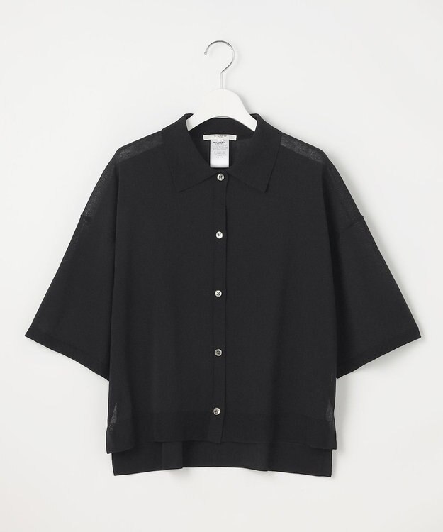 23区 S 【SLOW/一部店舗限定】シアーサマー ニット ブラック系