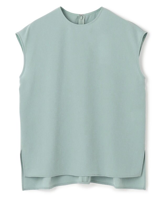 uncrave ドライタッチトロ ノースリーブブラウス アッシュブルー