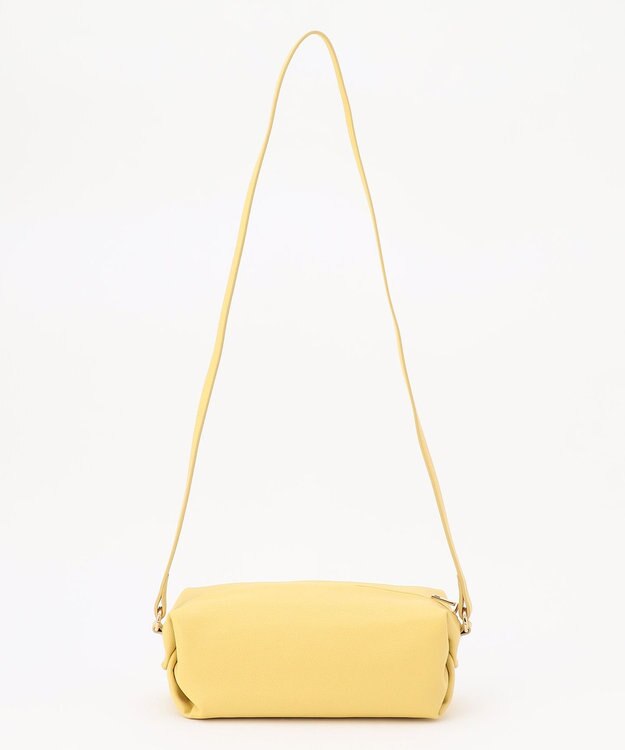 ANY 筒形ショルダーバッグ イエロー