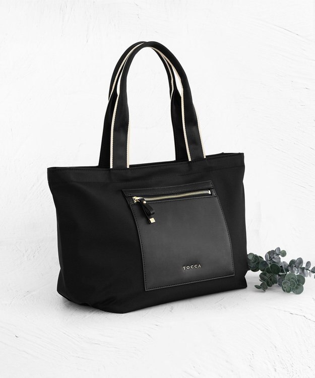 TOCCA BICOLOR HANDLE DAILYTOTE トートバッグ ブラック系