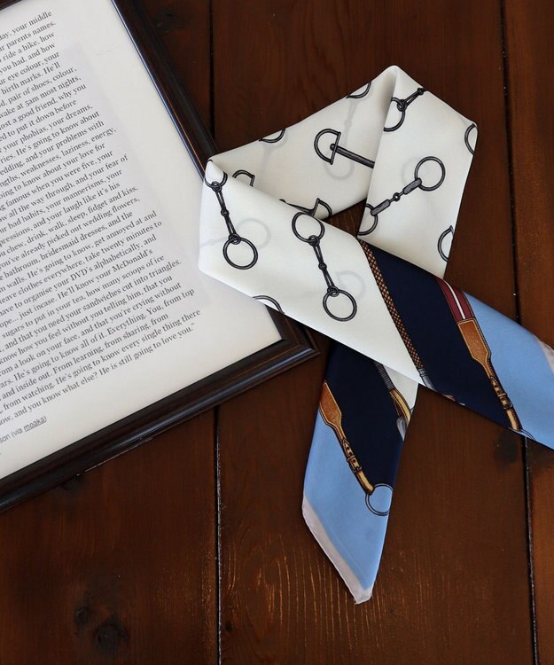 Tiaclasse アソートスカーフ Bブルー