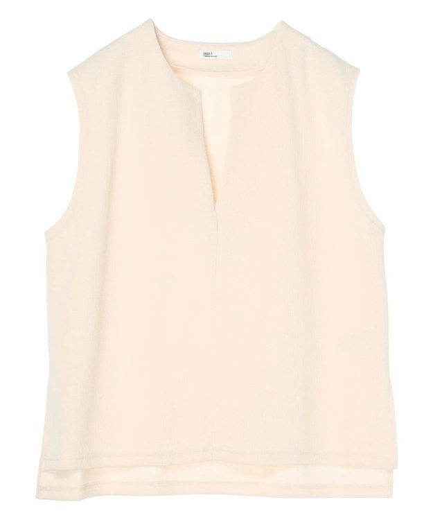 CRAFT STANDARD BOUTIQUE スキッパーカットベスト Ivory