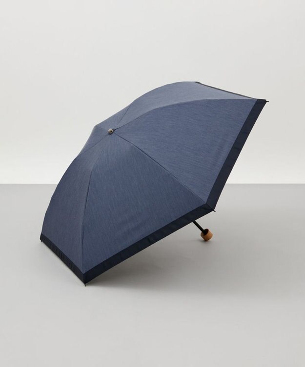 AURORA 【WEB・直営店限定】グログラン晴雨兼用傘（折りたたみ・クイックオープン） ネイビー