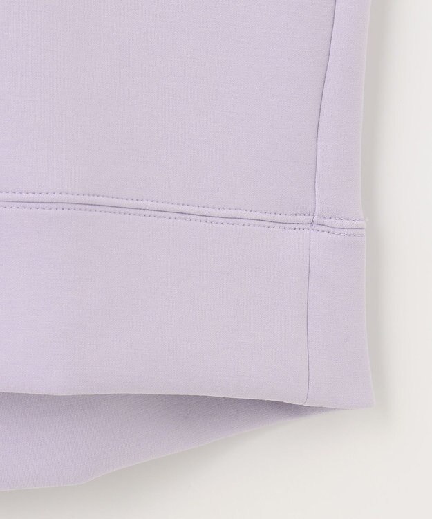 ANY 【洗える】ライトウエイト スリットネックパーカー ラベンダー