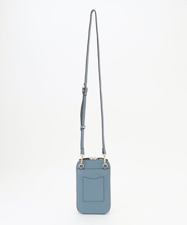 LA BAGAGERIE レザーステッチ　マルチポシェット ライトブルー