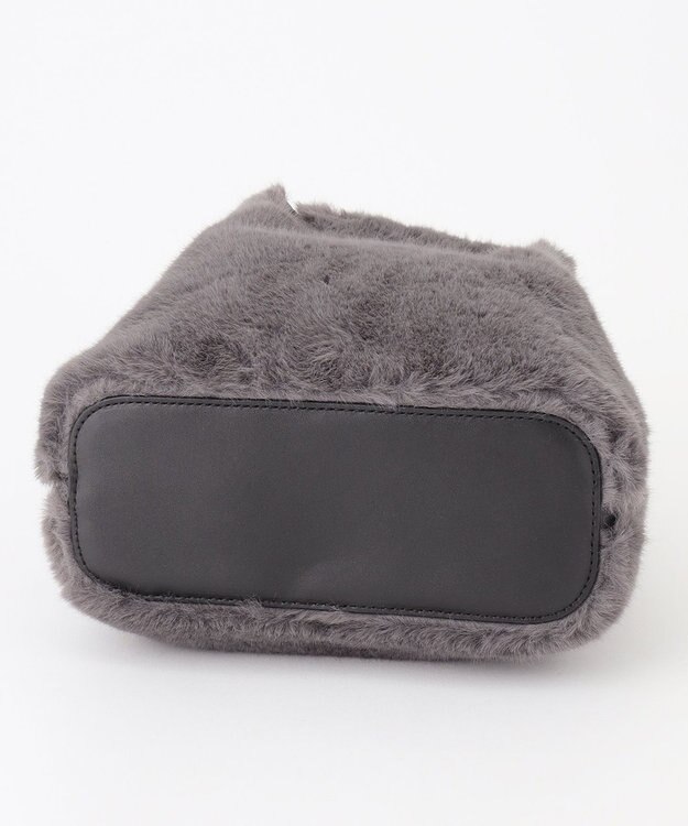 組曲 ファーバケット バッグ グレー系