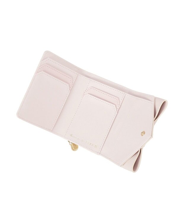 Maison de FLEUR ベルトリボンミニウォレット Pink