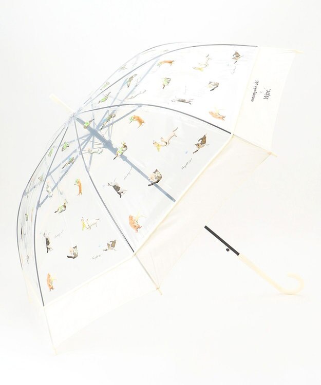 ANY SIS 【猫プリント】沖昌之プラスチックアンブレニャン オフ