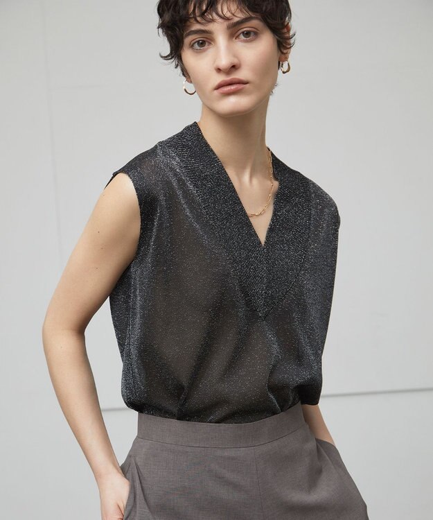 BEIGE， 【洗える】RIOU / ニットトップス Silver
