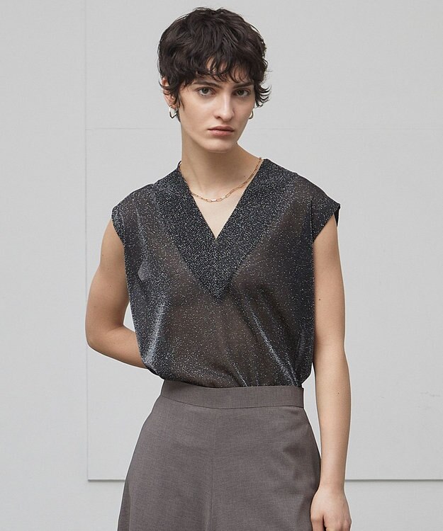 BEIGE， 【洗える】RIOU / ニットトップス Silver