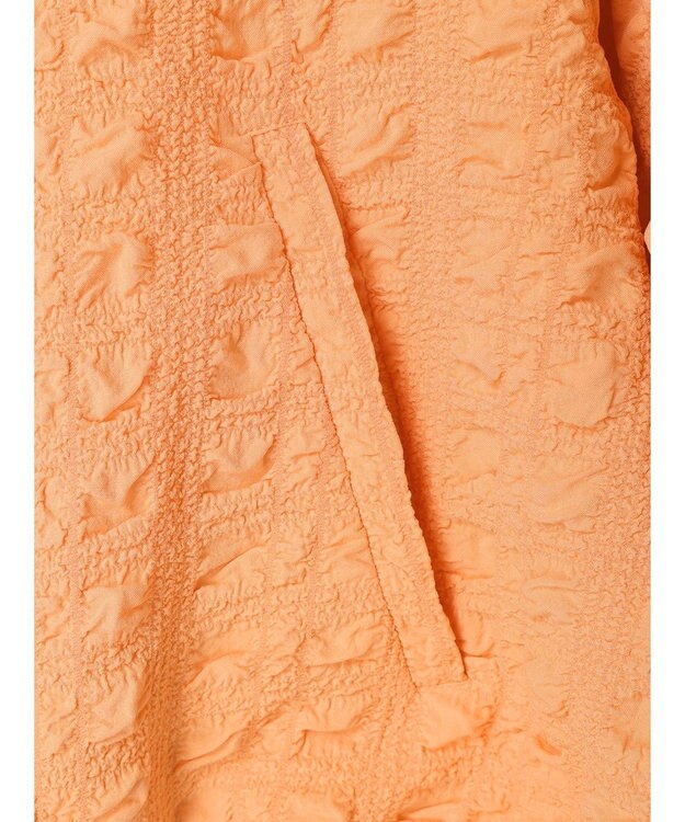 earth music&ecology シャーリングタックスリーブブルゾン Pink Orange