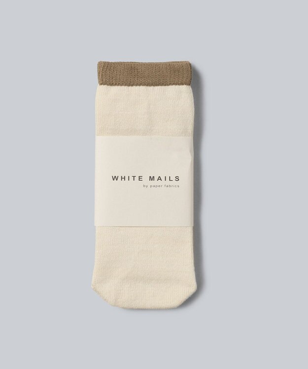WHITE MAILS 【UNISEX】PAPER シークレット5本指ソックス オフホワイト