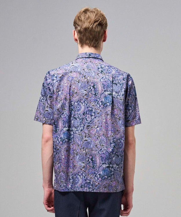 JOSEPH HOMME 【新柄】エスニカルプリント　半袖レギュラーカラーシャツ ライラック系5