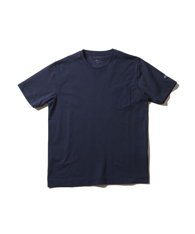 JOSEPH ABBOUD MOUNTAIN JC天竺Ｘドットエアー Tシャツ ネイビー系