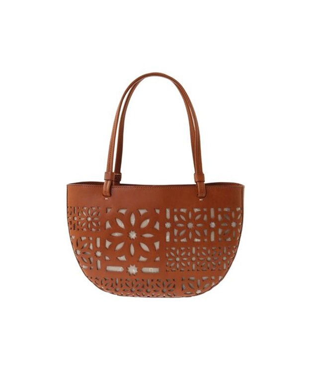 genten セイル カットワーク トートバッグ チャ