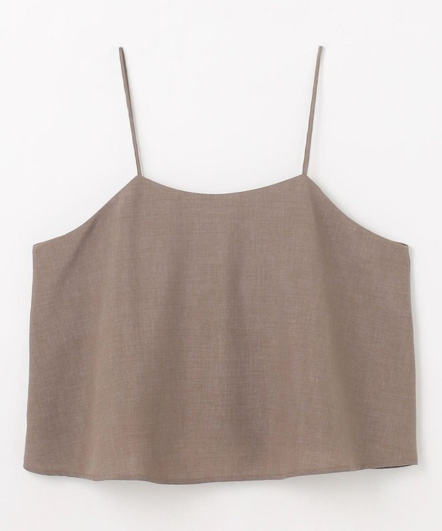 ANY 【2SET/洗濯機可】テックリネンキャミソール×パンツセットアップ モカ