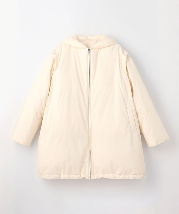 NAVE 【Nave】ナイロンタフタ ダウンコート エクリュ系