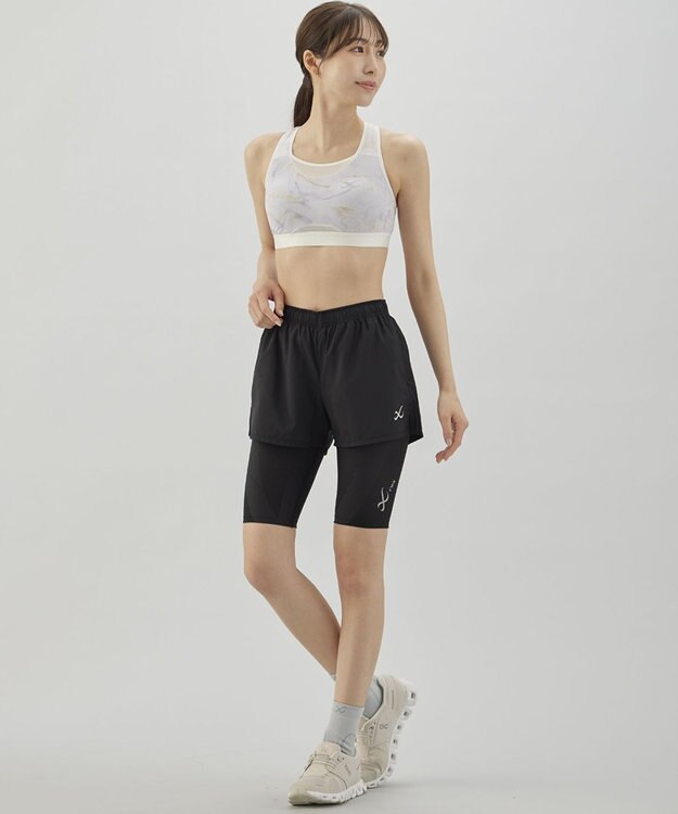 CW-X 【WOMEN】 スポーツゆれケアブラ メッシュ ユレ・ズレをおさえて動きやすい 吸汗速乾（本体） HTY030 /ワコール クリーム