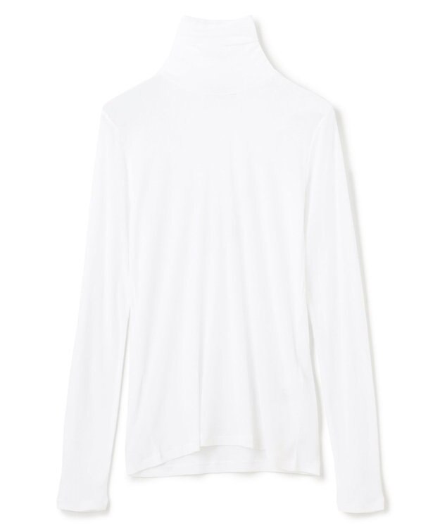 BEIGE， 【洗える】SORE / シアーコットンハイネックカットソー White