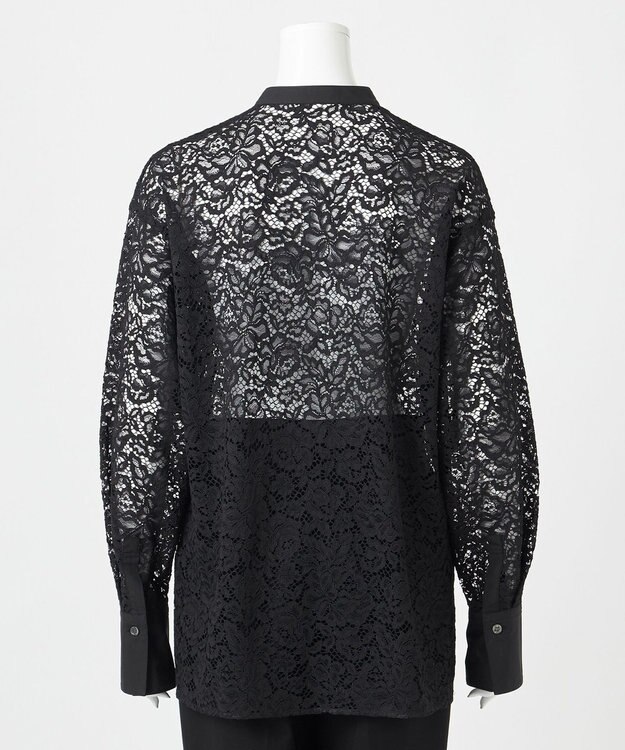 23区 【エステータ】コードレース シャツ ブラック系