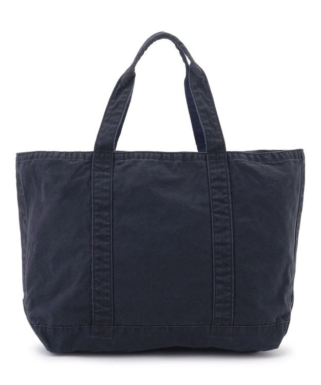 J.PRESS MEN コットンキャンバス オーバルトートバッグ ネイビー系