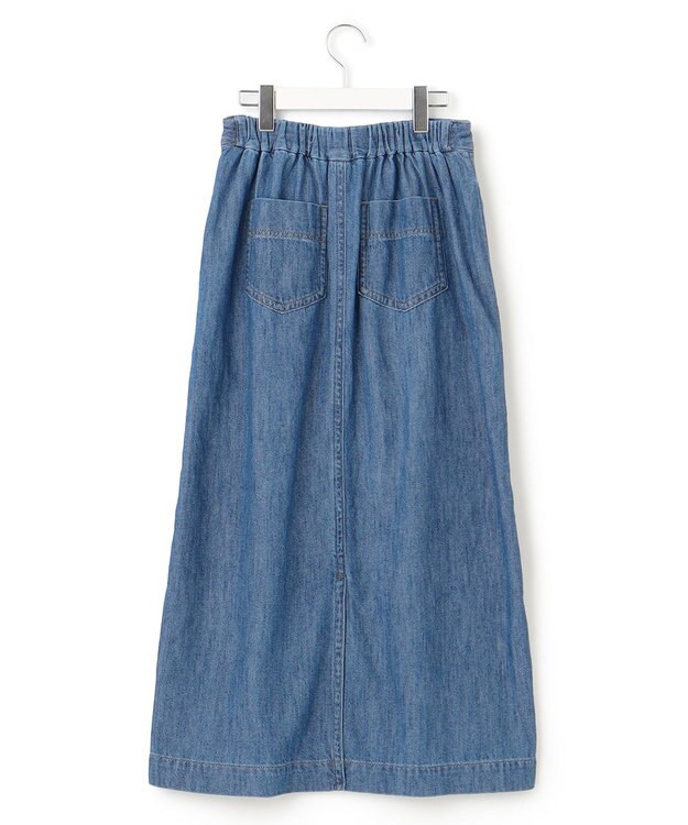 J.PRESS YORK STREET 【WOMEN】ソフトデニムスカート ダルブルー系