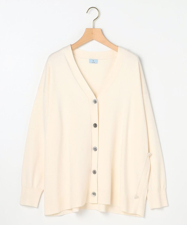 組曲 【加藤ローサさん着用 / 2WAY】スムースストレッチカシュクール カーディガン アイボリー系