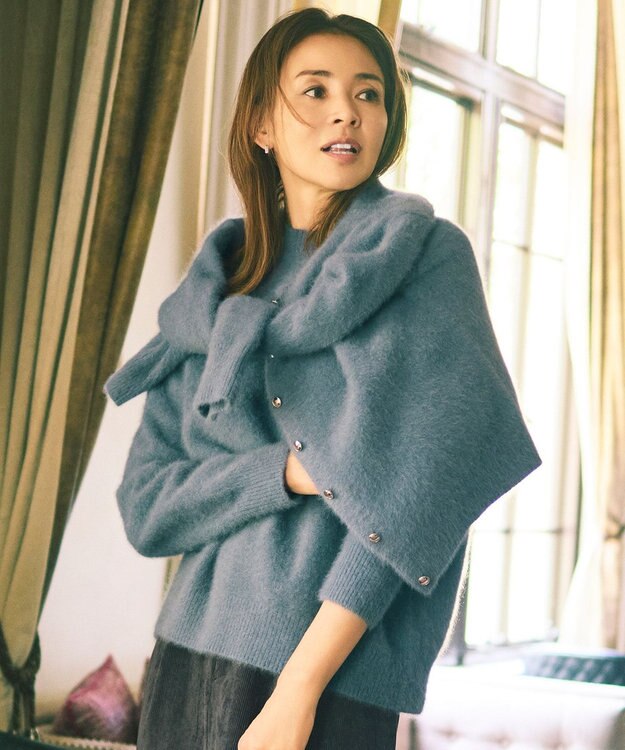 SHIHOさん着用・洗える】ヘアリーフォックス カーディガン