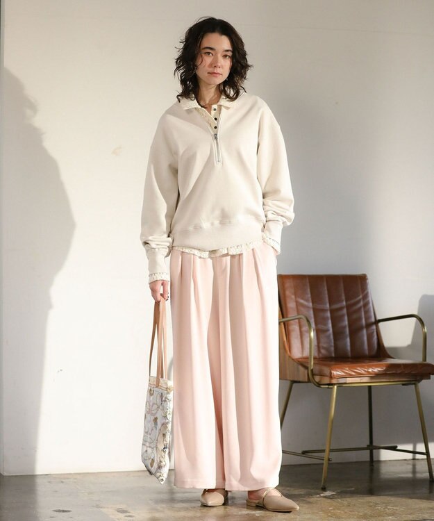 Green Parks Ｖカットメタルパーツミュール Beige