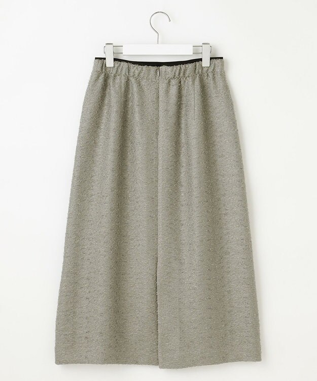 自由区 【洗える】ルーレックスジャカード スカート モスグレー