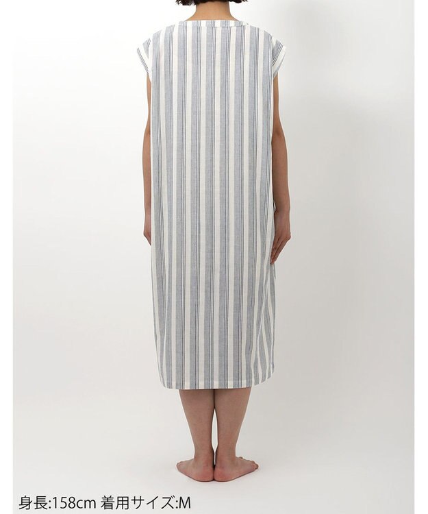 ワコール／睡眠科学 ワンピース ノースリーブ 綿100%(本体) レディース YNT148 睡眠科学／ワコール ブルー