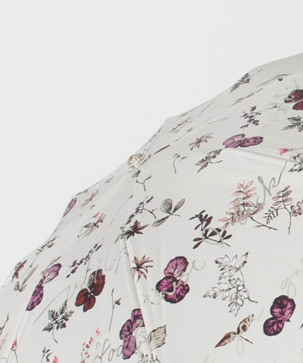 AURORA JILL STUART ジル スチュアート 晴雨兼用折り畳み傘(ボタニカル柄) 日傘 ライラック