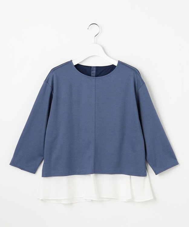 J.PRESS LADIES S コンパクトポンチ カットソー ダルブルー系