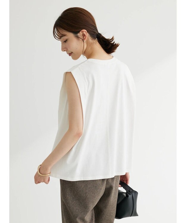 Green Parks ・ＳＵＧＡＲ　ＳＰＯＯＮ　ショルダータックフレンチＴシャツ Off White