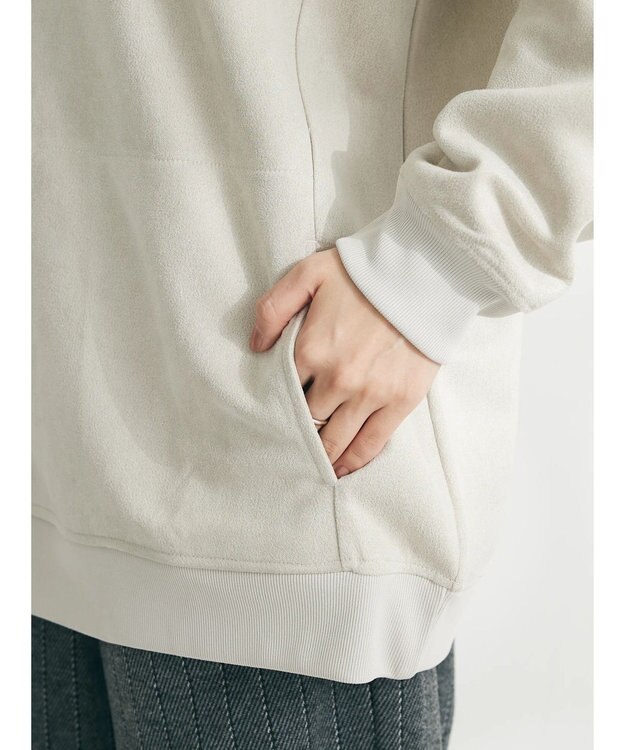 CRAFT STANDARD BOUTIQUE フェイクスエードスタンドプルオーバー Ivory