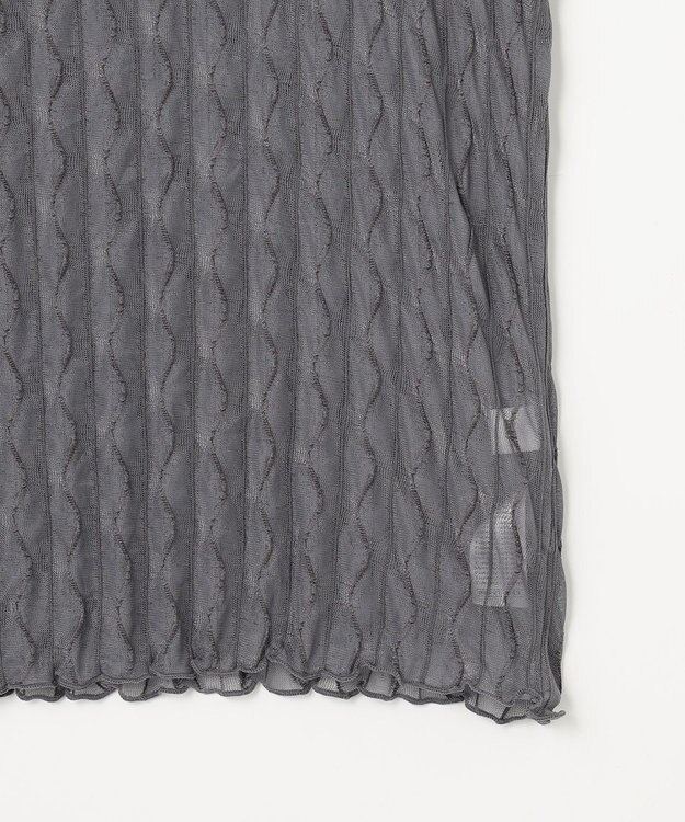 ANY L レースインナートップス グレー