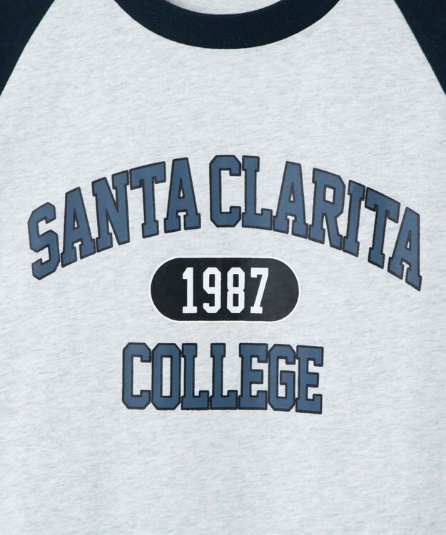 WEGO 【ユニセックス着用ITEM】ラグラングラフィックBIGロンT グレーその他