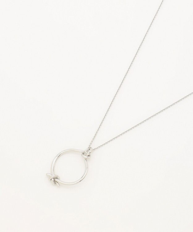J.PRESS LADIES ノットリング ワントップ ネックレス シルバー系