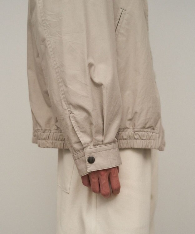 ATON LIGHT TC GABARDINE | ウォッシュドハリントンジャケット - UNISEX BEIGE