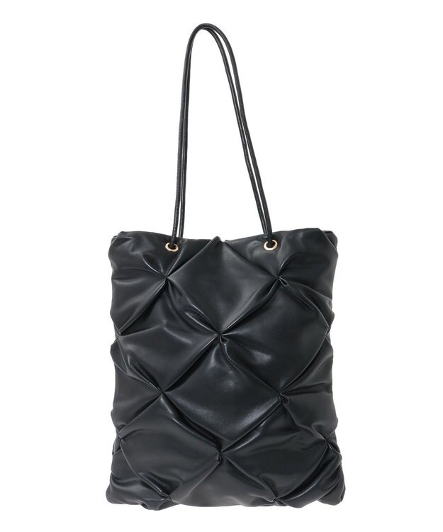 Green Parks ａｎｄｍｉｋｋａ．合皮タックＡ４トートバック Black