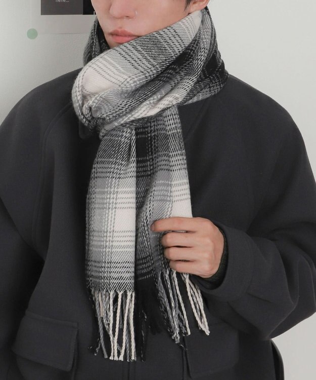 WEGO 【マフラー】大判ストール 柄1