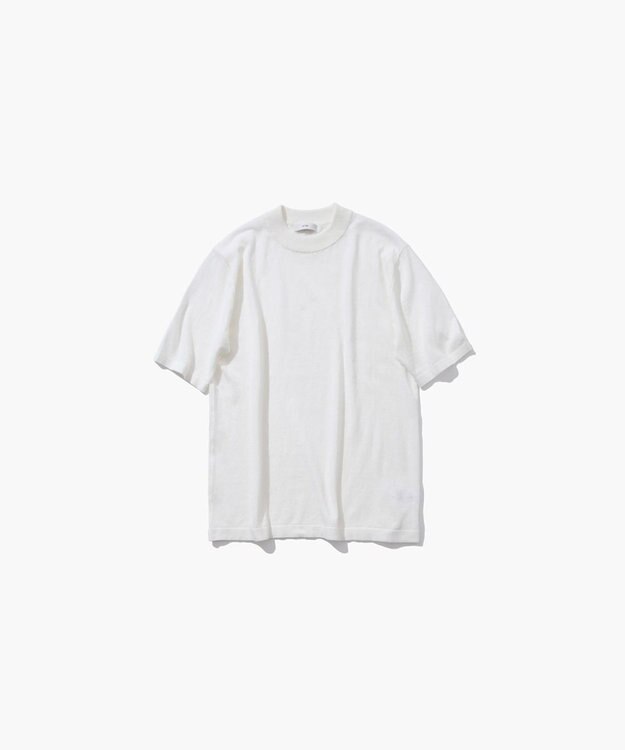 ATON RECYCLED FRESCA COTTON | ハーフスリーブプルオーバー WARM WHITE