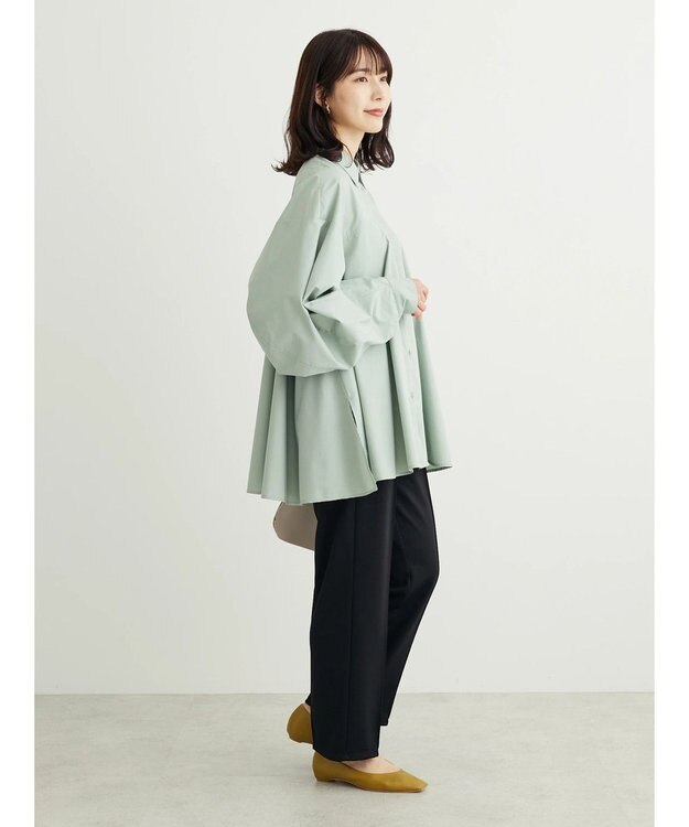 Green Parks ・ｆｕｒｒｙ　ｒａｔｅ　変形キリカエシャツチュニック Gray