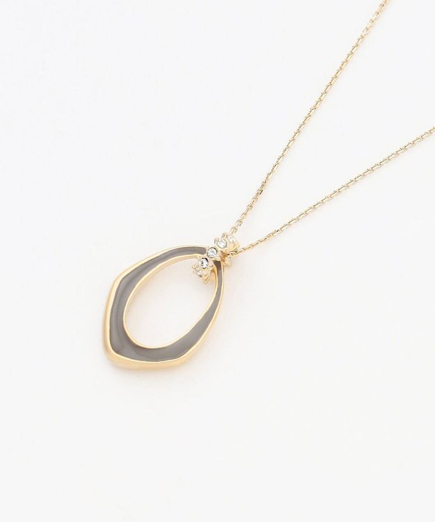 J.PRESS LADIES 【リバーシブル】エポ ネックレス グレージュ系