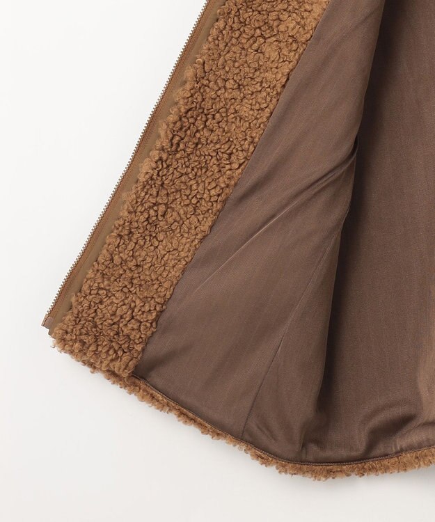 23区GOLF 【WOMEN】ボアベスト キャメル系