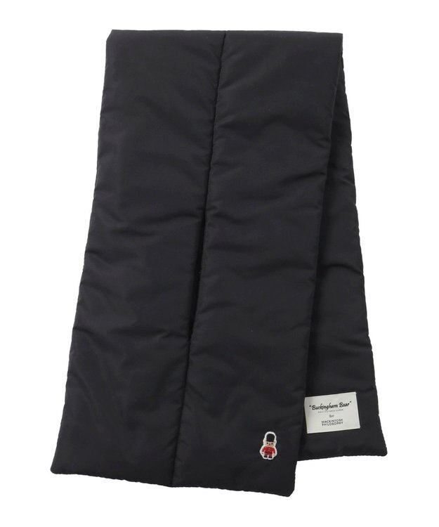 MOONBAT MACKINTOSH PHILOSOPHY バッキンガムベア付きPADDEDマフラー ブラック