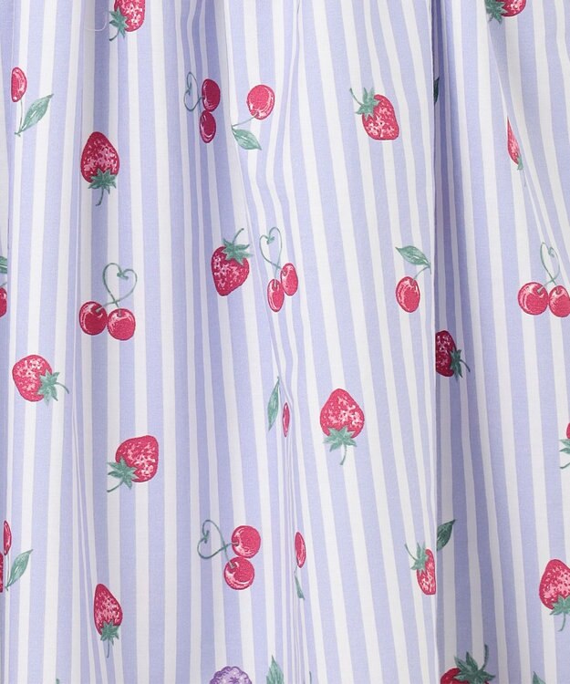 ANY KIDS 【WEB限定柄有】総柄 サマー ワンピース サックスブルー系イチゴ