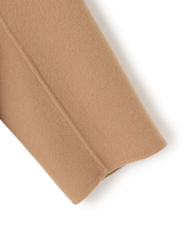 BEIGE， ZION / ウールスタンドカラーショートコート Camel