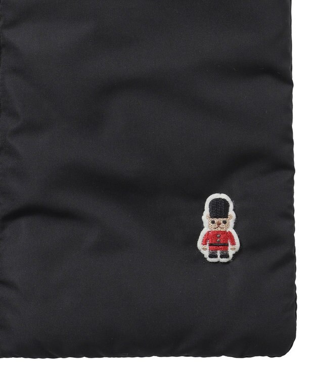 MOONBAT MACKINTOSH PHILOSOPHY バッキンガムベア付きPADDEDマフラー ブラック